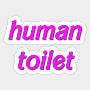 human toilet Sticker